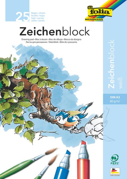 Folia Zeichenpapier Block (A3)