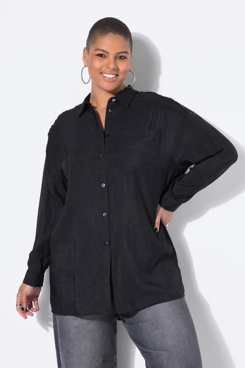 Immagine prodotto Studio Untold Blusa dal taglio oversize con frange e paillettes sulle spalle (46, 48)