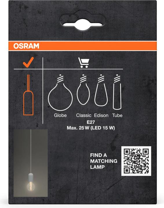 Actual product image Osram Vintage 1906 PenduLum Round White (E27)