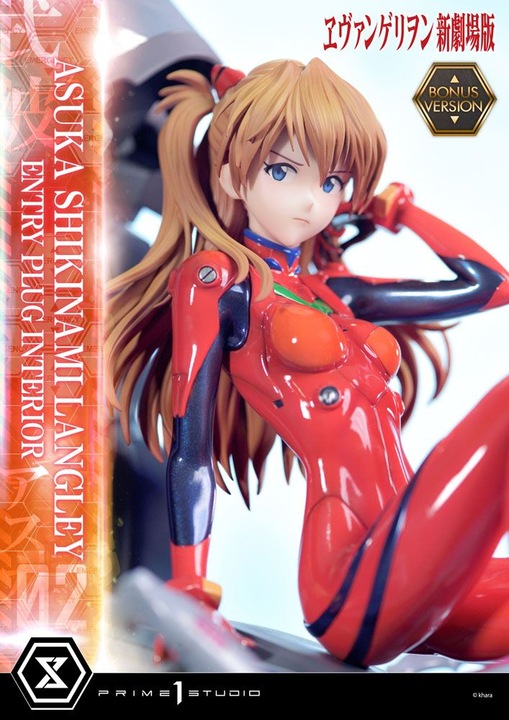 Actual product image Prime 1 Studio Rebuild of Evangelion statuette 1/4 Asuka Shikinami Langley Bonus Version 66 cm