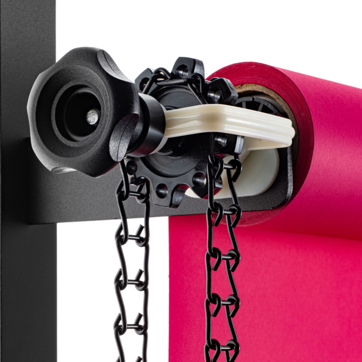 Image du produit Manfrotto Kit de roulement pour fonds avec chaîne en métal rouge (100 cm)