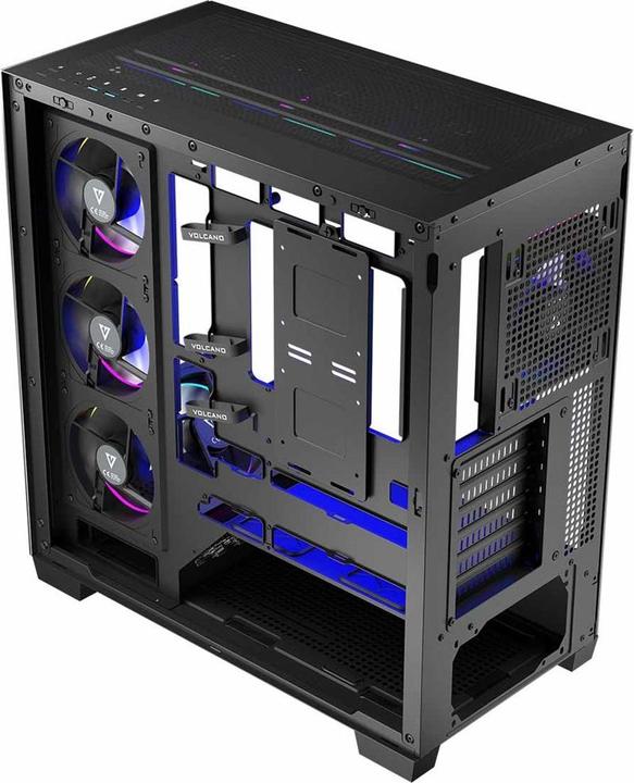 Actual product image Modecom Computergehäuse VOLCANO STELLAR ARGB MIDI 8F (Mini-ITX, mATX, ATX)