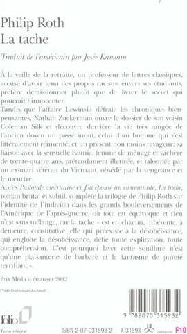 Produktbild La tache (Französisch, Roth Philip, 2019)