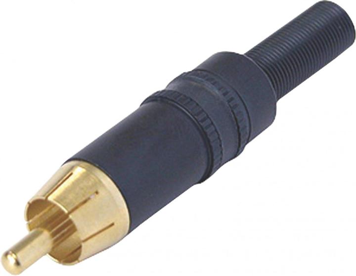 Actual product image Neutrik REAN NYS373 RCA plug by black RCA NYS373-0