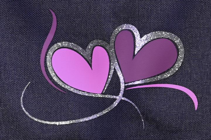 Produktbild Knorrtoys Puppenwagen Coco - flying hearts blue pink