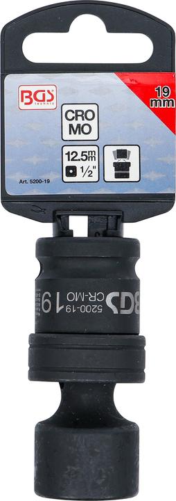 Actual product image BGS Impact Ball Joint Socket 12.5 mm (1/2") Drive 19 mm (19 mm)