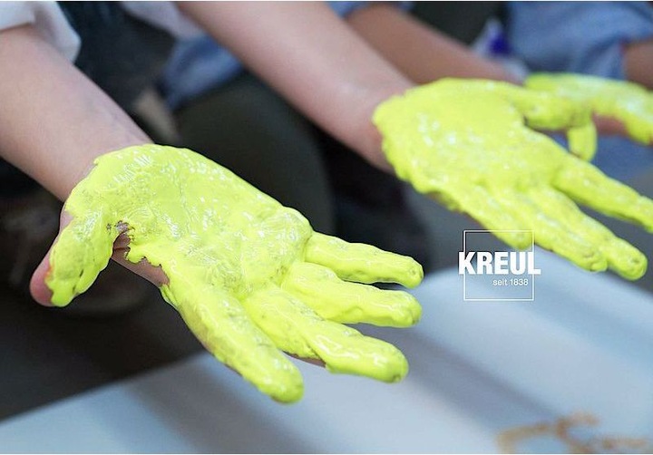 Produktbild Kreul Fingerfarben (Gelb, Rot, Blau, Grün, 150 ml)