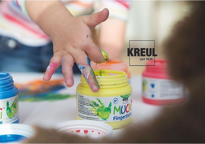Produktbild Kreul Fingerfarben (Gelb, Rot, Blau, Grün, 150 ml)