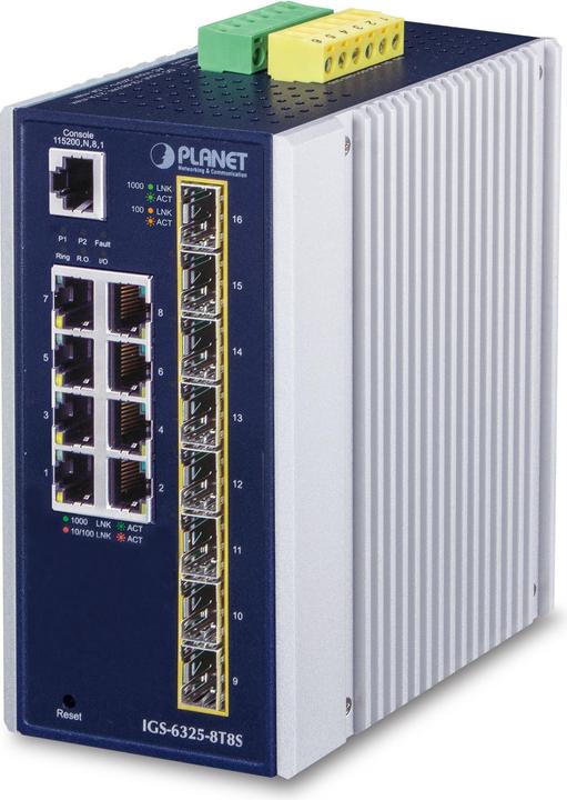 Image du produit Planet IP30 Industrial L3 8 ports (16 Ports)