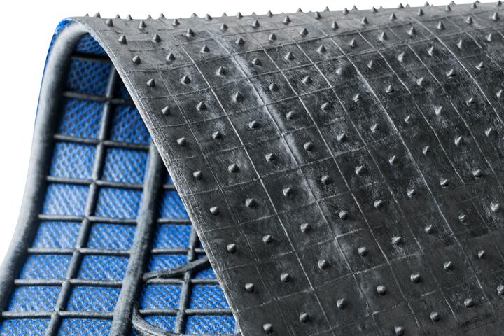 Actual product image Walser Universal rubber car mat set, 4-piece car mats, can be cut to size (2 front mats + 2 rear mats)