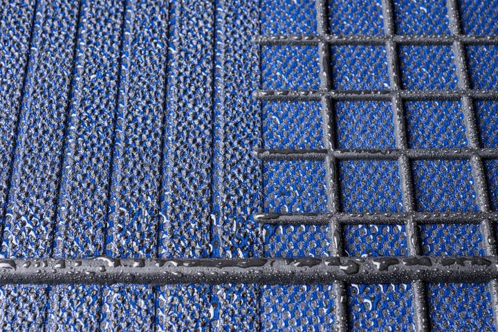 Actual product image Walser Universal rubber car mat set, 4-piece car mats, can be cut to size (2 front mats + 2 rear mats)