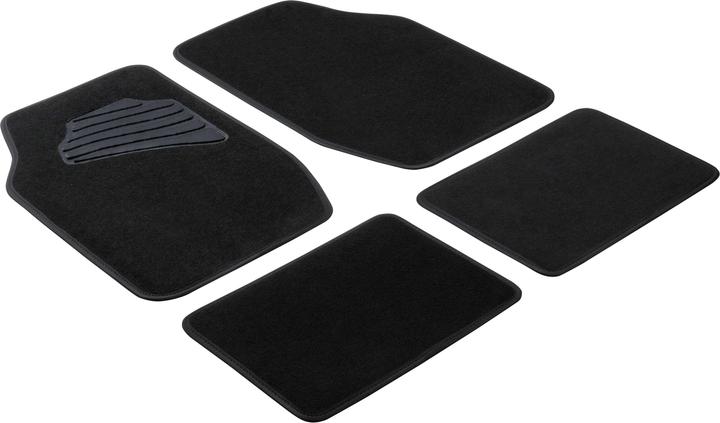 Walser Auto-Teppich Matrix, Universal Fussmatten Automatten 4-teilig Schutzmatten (2 Vordermatten + 2 Rückmatten)