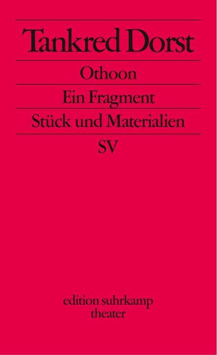 Produktbild Dorst:Othoon. Ein Fragment (Tankred Dorst, 2002)