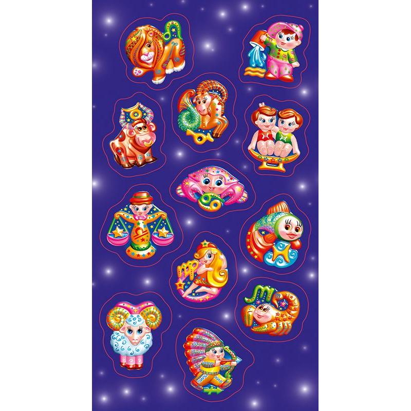 Ranok Multicolore Sticker, Aufkleber Mit Sternzeichen