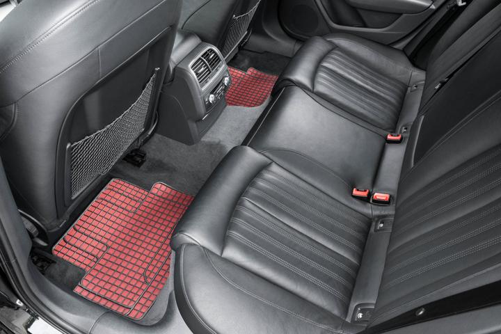 Actual product image Walser Universal rubber car mat set, 4-piece car mats, can be cut to size, anti-slip (2 front mats + 2 rear mats)