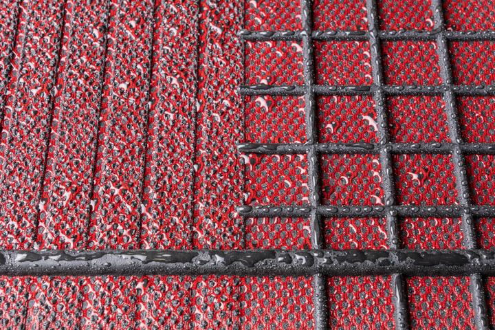 Actual product image Walser Universal rubber car mat set, 4-piece car mats, can be cut to size, anti-slip (2 front mats + 2 rear mats)