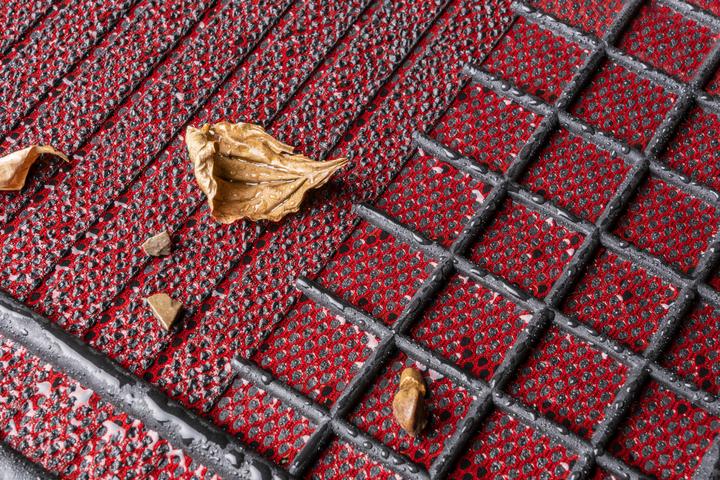 Actual product image Walser Universal rubber car mat set, 4-piece car mats, can be cut to size, anti-slip (2 front mats + 2 rear mats)