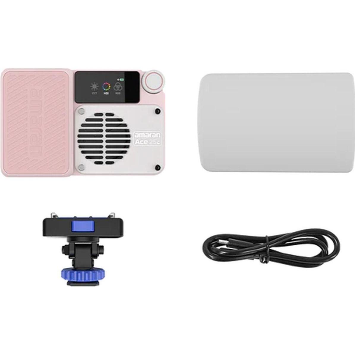 Amaran Asso 25c Rosa (Videocamera), Luce continua, Pink