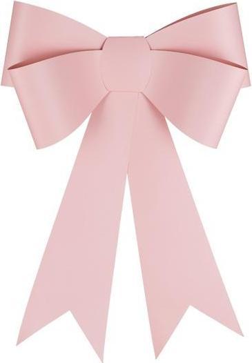 Burga DIY Dekoschleife, hellrosa, 55x71cm