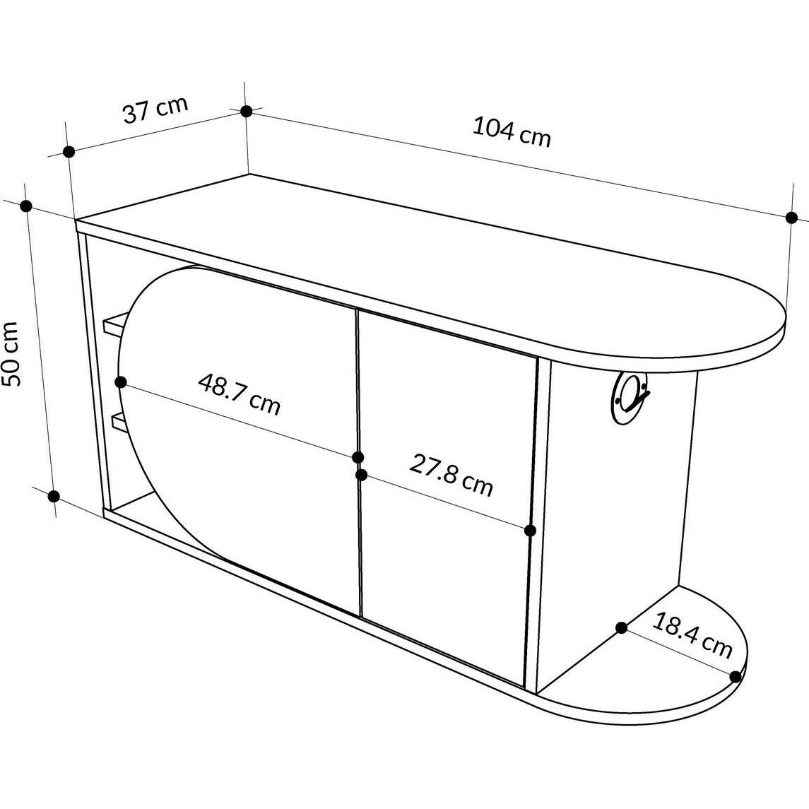 Thumbnail - Skye Decor, Schuhschrank, Nova (104 x 37 x 50 cm)