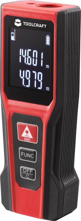 Toolcraft Laser distance meter 20 metres (20 m, 650 nm)