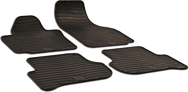 Walser Gummimatten DirtGuard für Skoda Yeti (5L) 05/2009-2017 (2 Vordermatten + 2 Rückmatten)