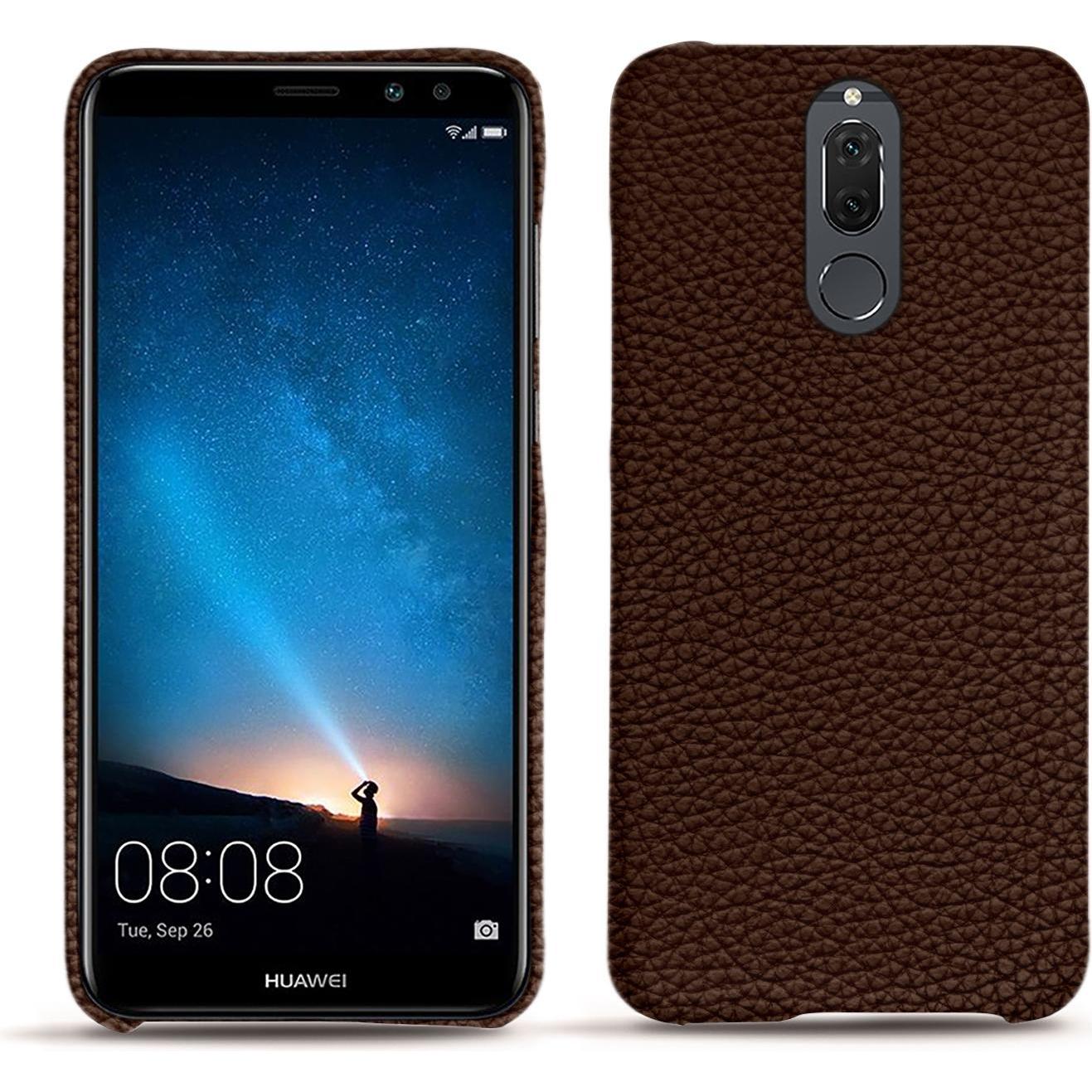 Noreve Lederschutzhülle (Huawei Mate 10 Lite), Smartphone Hülle, Braun