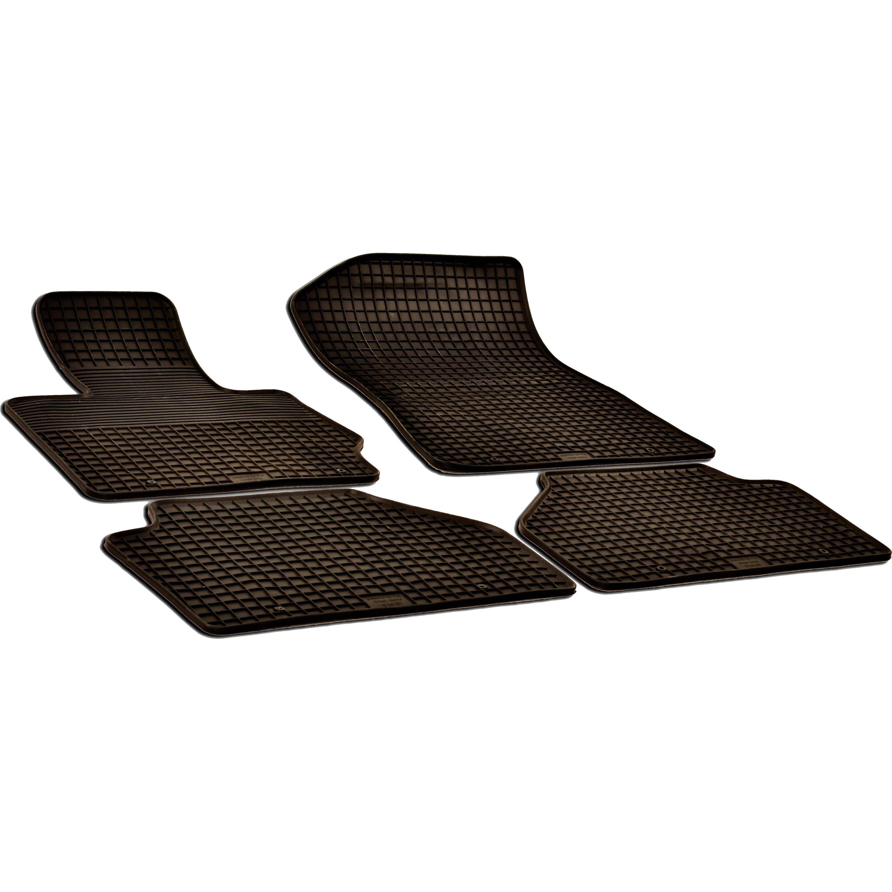 Walser, Tappetino auto, Tappetini in gomma adatti per BMW X3 (F25, F26), 2005-2012, tappetini per auto in gomma (2 tappetini anteriori + 2 tappetini p