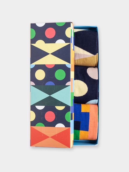 Produktbild DillySocks Geometric Illusion (3er Box) (36 - 40)