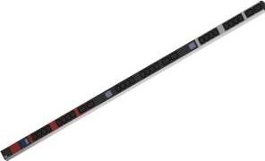Actual product image Bachmann BN0500 48.26cm 19inch PDU 1HE 24xC13 6xC19 Power measurement connection CEE 3x16A red