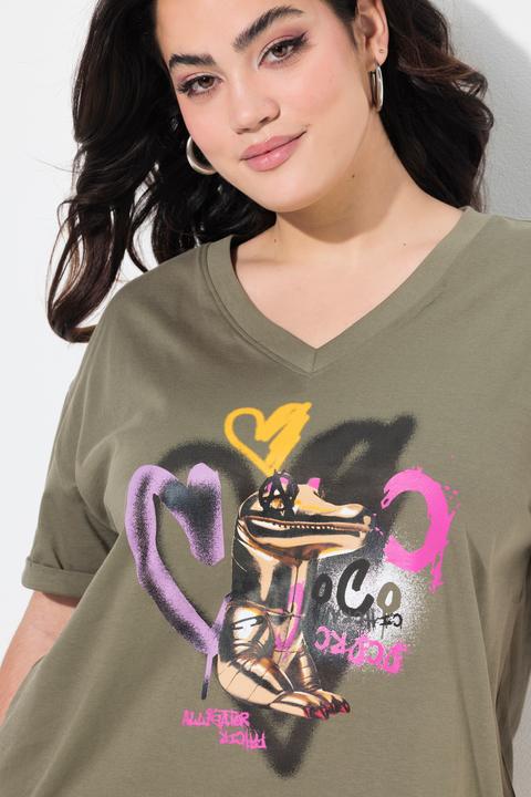 Image du produit Angel of Style T-Shirt, Boxy Fit, Kroko-Druck (52)