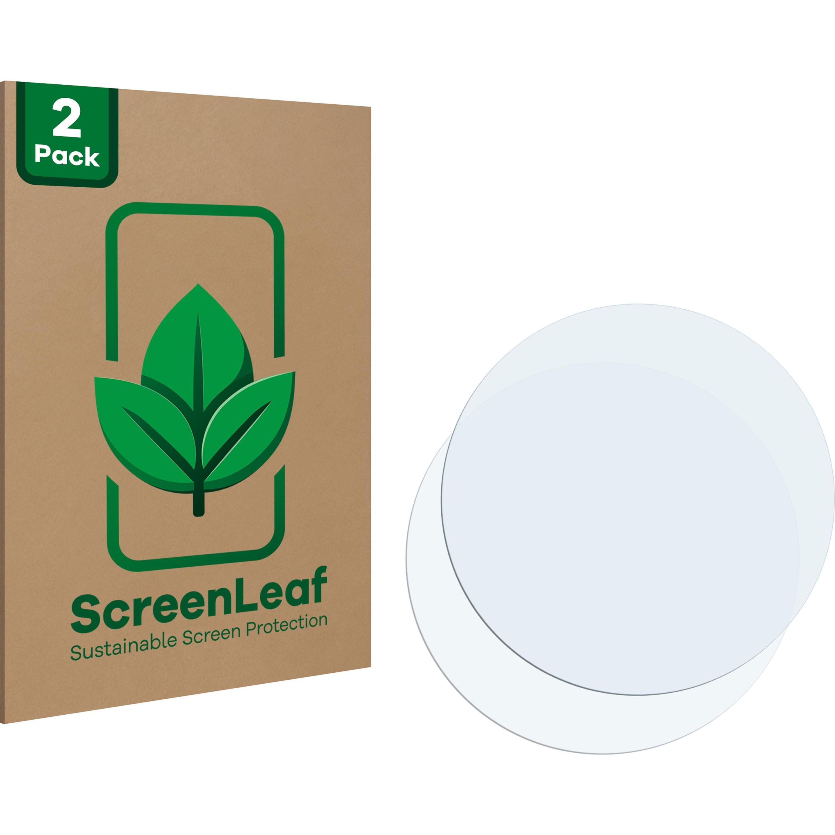 ScreenLeaf Schutzfolie nachhaltiger Displayschutz Displayschutzfolie Folie Klar Transparent, Smartwatch Schutzfolie, Tra...