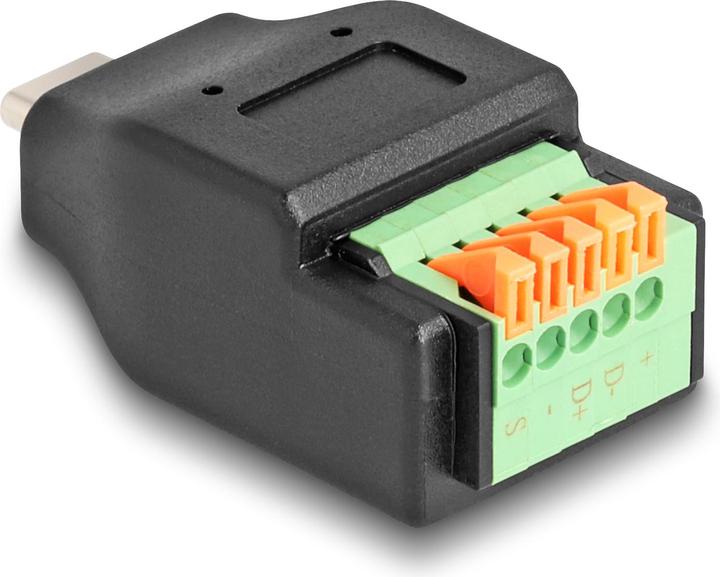 Produktbild Delock USB Type-C 2.0 Stecker zu Terminalblock Adapter mit D (USB Typ-C)