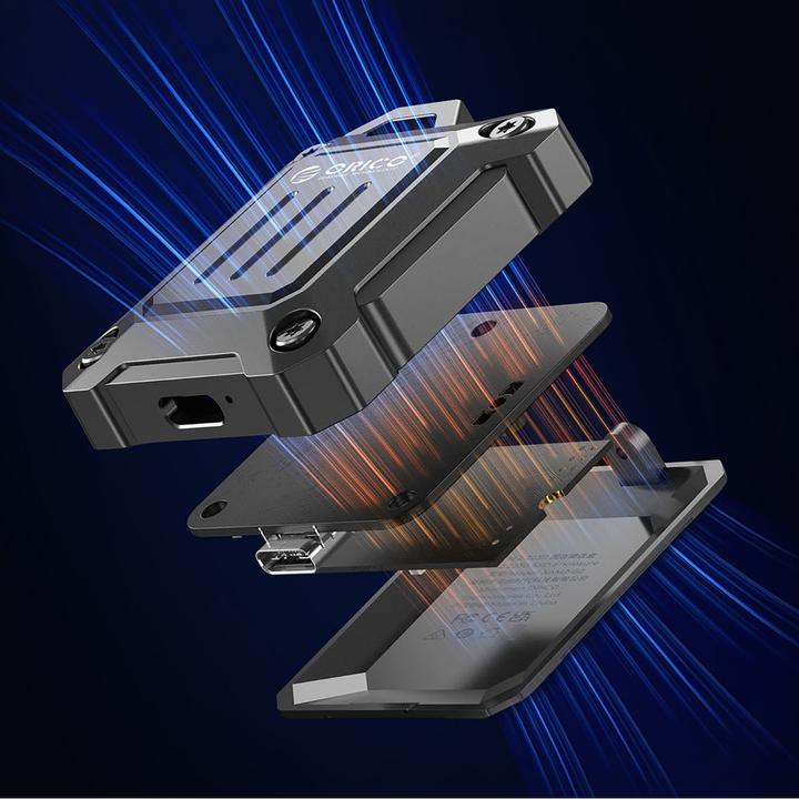 Produktbild Orico Other Computer Accessory XAM2 M.2 2230 USB-C 3.2 Tactical Reinforced Disk Bay - Black (Kabelgebunden)