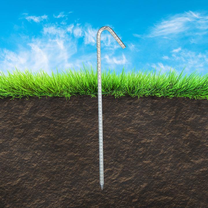 Actual product image Relaxdays XL Ground Anchors Set of 10