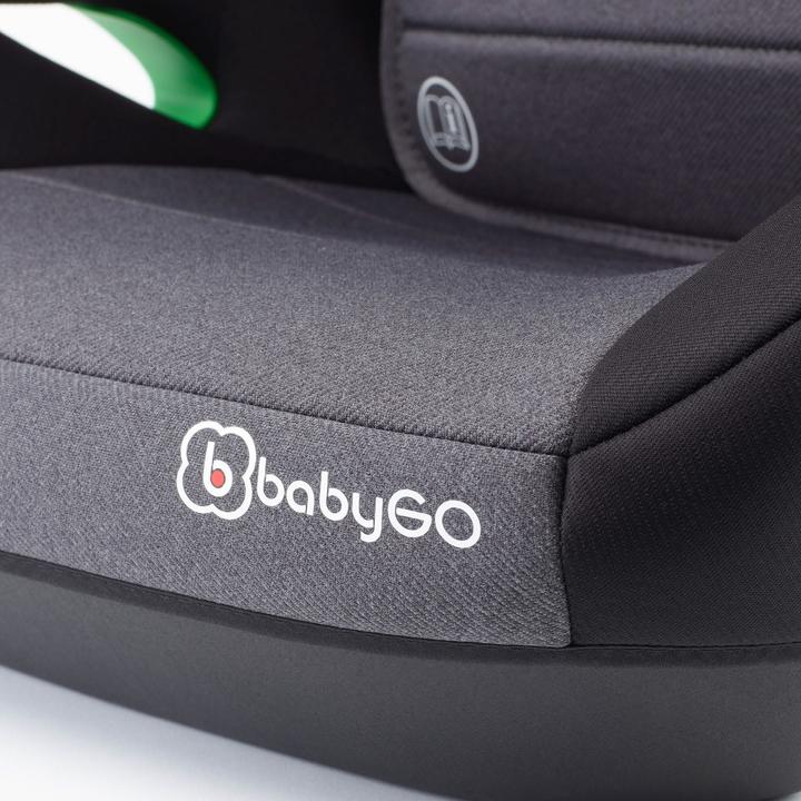 Produktbild BabyGo Safechild 2, grau (Kindersitzerhöhung, ECE R129/i-Size Norm)