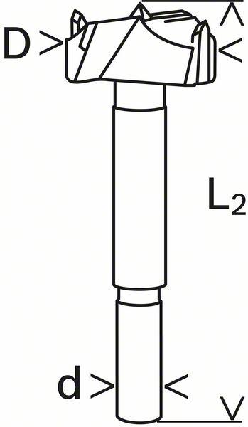 Actual product image Bosch Professional Zubehör Art drill HM, 45 x 90 mm, d 10 mm (10 mm)