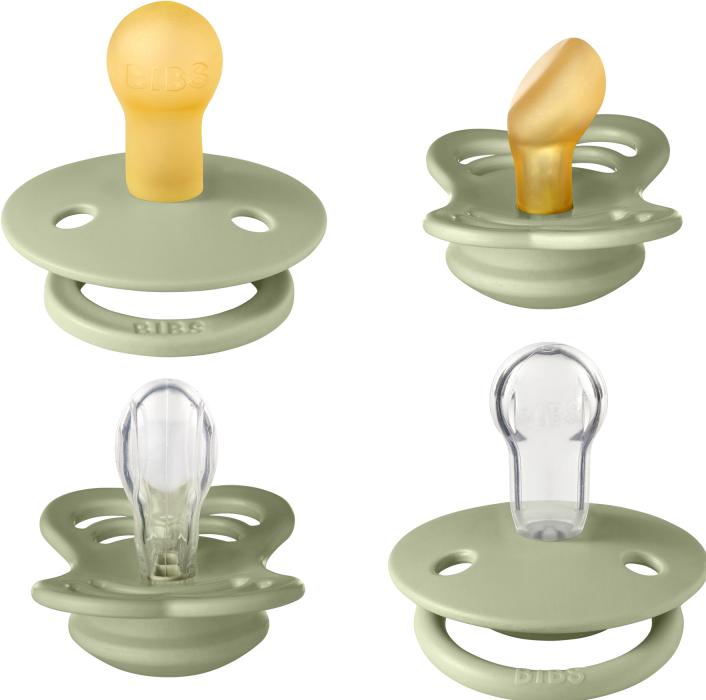 Immagine prodotto Bibs Succhietto Try-It Collection, Salvia (4 x, fino a 6 M.)