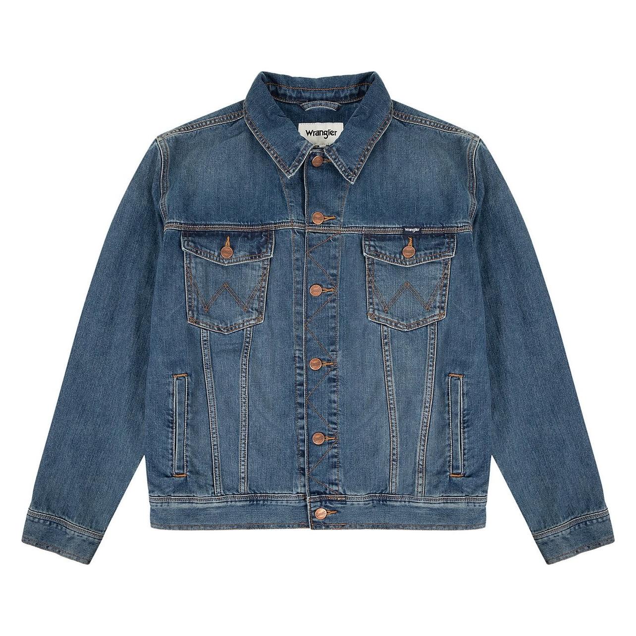 Wrangler, Mannen, Lichtgewicht Jassen, Klassiek Denim Jasje, Blauw, (M)