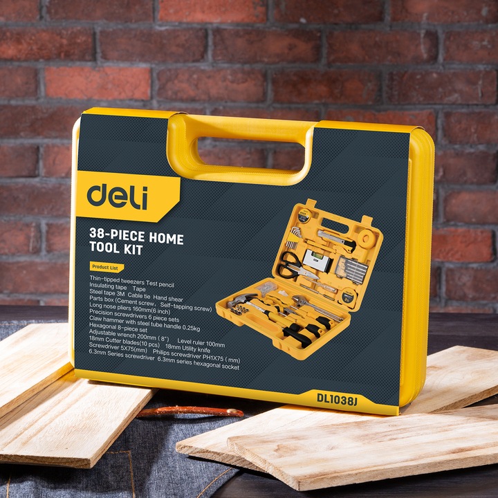 Produktbild Deli Tools Professional tool set EDL1038J - 38 pcs (38 Teile)