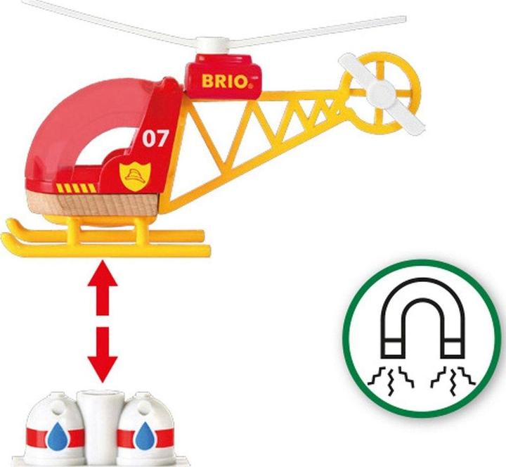 Actual product image Brio Fire Brigade Helicopter