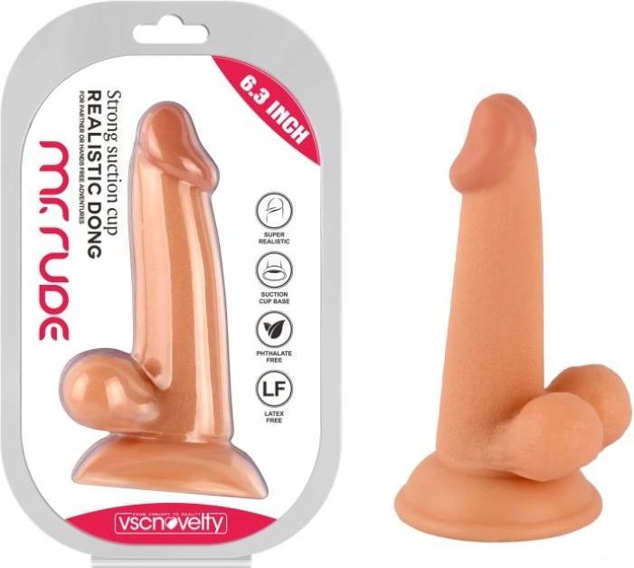 Produktbild vscnovelty Realistischer Penis Mr Rude Flesh 16 cm
