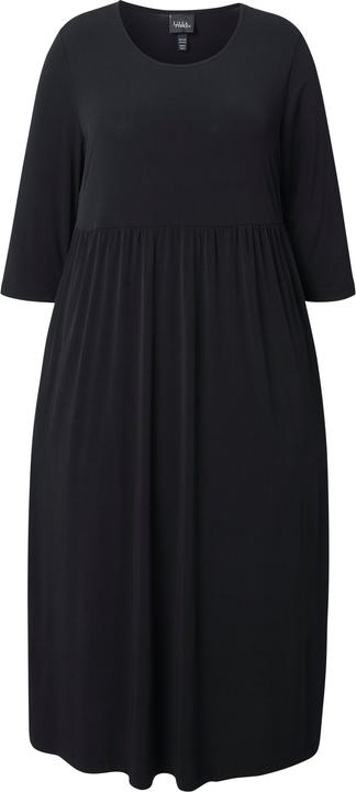 Produktbild Ulla Popken Jersey-Maxikleid, A-Linie, Rundhals, 3/4-Arm, Taschen (62)
