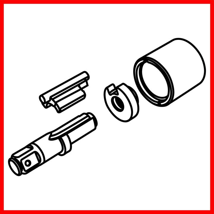 Produktbild HAZET Schlagschrauber ∙ lange Spindel 9014P-1 ∙ Lösemoment maximal: 3400 Nm ∙ Vierkant 25 mm (1 Zol…