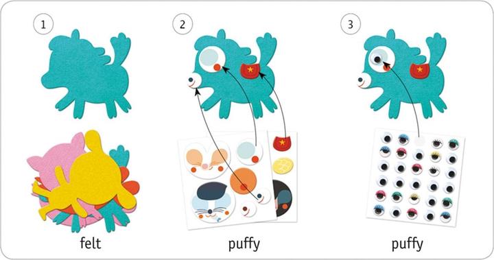 Produktbild Djeco Stickerbilder Tiere