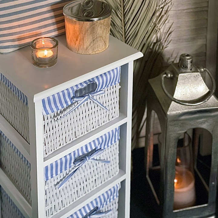 Actual product image Casaria Floor standing shelf with baskets (71 x 31 x 28 cm)