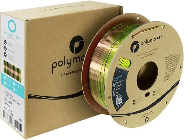 Image du produit Polymaker PolyLite Silk PLA Dual Color (PLA, 1.75 mm, 1000 g)