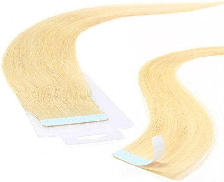 Immagine prodotto Hair2heart Remy Tape-In Extensions Skin Weft (22 Bionda dorata, 50 cm)
