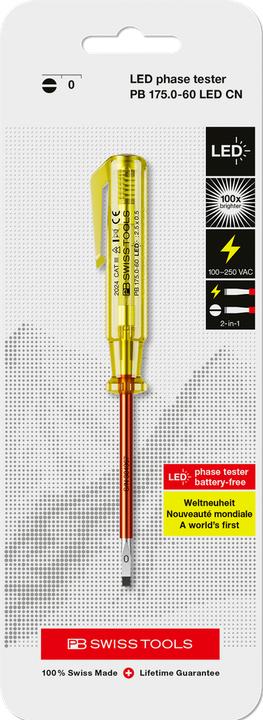 Actual product image PB Swiss Tools Voltage detector PB 175 CN (Slotted screws)