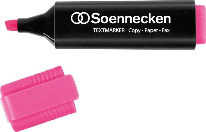 Produktbild Soennecken Textmarker Strichstärke: 2-5 mm Schreibfarbe: rosa (1x)
